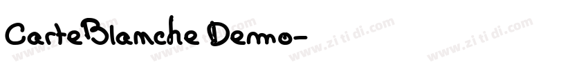 CarteBlanche Demo字体转换